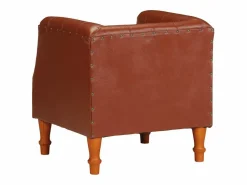 vidaxl Sillón De Piel|Sillón de cuero auténtico marrón