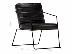 Clicnbuy Sillón De Piel|Sillón de cuero auténtico