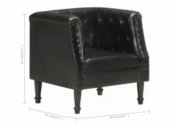 Clicnbuy Sillón De Piel|Sillón de cuero auténtico