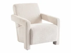 Sillón de diseño en tela texturizada color ISPARTA^Vente-unique Sale