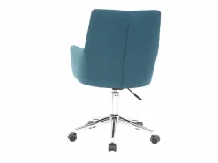 Miliboo Silla De Escritorio|Sillón de escritorio diseño tejido petróleo SHANA