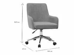 Miliboo Silla De Escritorio|Sillón de escritorio diseño tejido petróleo SHANA
