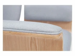 Miliboo Silla De Oficina|Sillón de escritorio en tejido y madera clara ELON