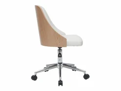 Miliboo Sillón de escritorio moderno QUINO Blanco New