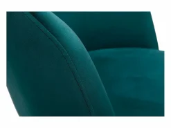 Miliboo Silla De Oficina|Sillón de escritorio terciopelo petróleo VANITY