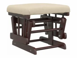 Sillón de lactancia con taburete tela blanco^vidaxl Clearance