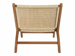 Rendez-Vous Déco Sillón De Mimbre|Sillón de madera de teca y ratán natural - Kilka