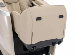 Vente-unique Sillón de masaje de imitación cuero, sistema de gravedad cero, , ULAP Beige Clearance