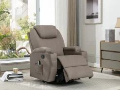 Sillón de masaje de tela - - SILVANO - golpeteos y vibraciones^Vente-unique
