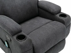 Sillón de masaje de tela - - SILVANO - acupresión y vibraciones^Vente-unique