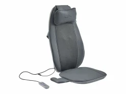 Vente-unique Sillón de masaje Shiatsu - Imitación - 3 intensidades de masaje - - APASIA Gris