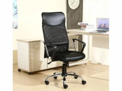 VS Venta-stock Sillón de Oficina Campus Rejilla, Color , Altura Ajustable Negro Hot