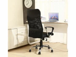 VS Venta-stock Sillón de Oficina Campus Rejilla, Color , Altura Ajustable Negro Hot
