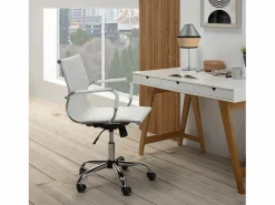 VS Venta-stock Silla De Oficina|Sillón de Oficina Croma reclinable , Piel sintética, Altura Ajustable