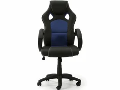 VS Venta-stock Sillón de Oficina elevable y reclinable Hamilton, Color Negro/ Azul Sale