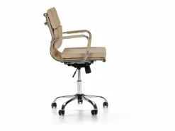 VS Venta-stock Sillón de Oficina Fenix reclinable Taupe, Piel sintética, Altura Ajustable Topo Sale