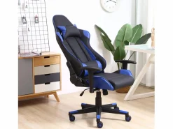 Sillón de Oficina Gaming , Piel sintética, inclinación y Altura Regulable^VS Venta-stock Outlet