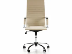 Sillón de Oficina Londres reclinable Taupe, Piel sintética, Altura Ajustable^VS Venta-stock Online