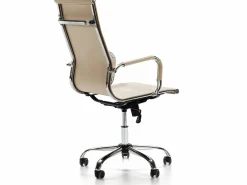 Sillón de Oficina Londres reclinable Taupe, Piel sintética, Altura Ajustable^VS Venta-stock Online