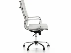 VS Venta-stock Sillón de Oficina Morgan reclinable , Piel sintética, Altura Ajustable Blanco Online
