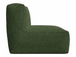 Vente-unique Sillón de pana color estilo contemporáneo NOUMARA Verde New