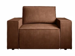 Sillón de pana oscuro AMELIA^Vente-unique Clearance