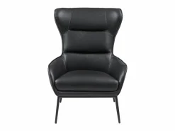 LINEA SOFA Sillón de piel de búfalo estilo contemporáneo DINNIA Negro Discount