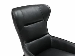 LINEA SOFA Sillón de piel de búfalo estilo contemporáneo DINNIA Negro Discount
