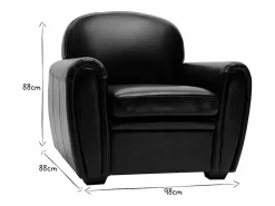 Miliboo Sillón de piel vintage marrón CLUB Marru00f3n Sale