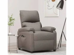 Sillón Relax|Sillón de relax | Silla | Sillón reclinable eléctrico tela gris taupé SHL3792