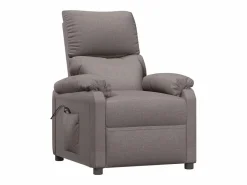 Sillón Relax|Sillón de relax | Silla | Sillón reclinable eléctrico tela gris taupé SHL3792