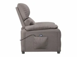 Sillón Relax|Sillón de relax | Silla | Sillón reclinable eléctrico tela gris taupé SHL3792