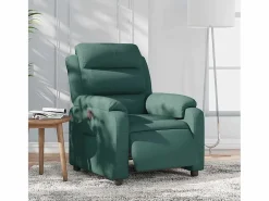 Sillón Relax|Sillón de relax | Silla | Sillón reclinable eléctrico tela verde oscuro SHL4714