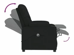 Sillón de relax | Silla | Sillón reclinable eléctrico de tela SHL5084 Negro Online