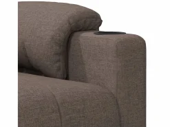 Sillón Relax|Sillón de relax | Silla | Sillón reclinable de tela gris taupe SHL9538