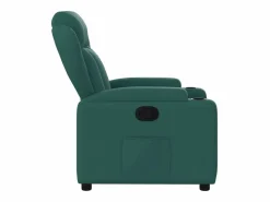 Sillón de relax | Silla | Sillón reclinable de tela verde oscuro SHL9703 Verde pino New