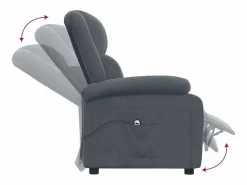 Sillón de relax | Silla | Sillón reclinable eléctrico de terciopelo gris oscuro SHL6046^ Online