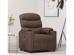 Sillón de relax | Silla | Sillón reclinable eléctrico de tela marrón SHL7623 Marru00f3n Best