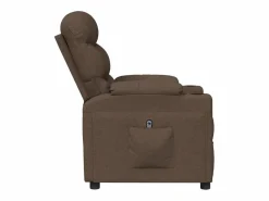 Sillón de relax | Silla | Sillón reclinable eléctrico de tela marrón SHL7623 Marru00f3n Best