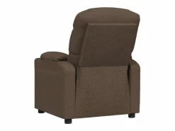 Sillón de relax | Silla | Sillón reclinable eléctrico de tela marrón SHL7623 Marru00f3n Best