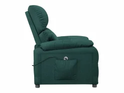 Sillón de relax | Silla | Sillón reclinable eléctrico tela verde oscuro SHL5705^ New