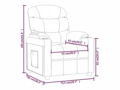 Sillón de relax | Silla | Sillón reclinable de tela tinto SHL8519^ Online