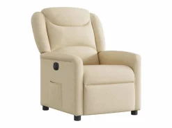 Sillón de relax | Silla | Sillón reclinable eléctrico de tela SHL4065 Crema Discount