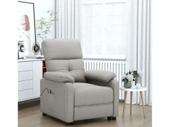 Sillón Relax|Sillón de relax | Silla | Sillón reclinable eléctrico tela gris taupé SHL2578