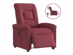 Sillón de relax | Silla | Sillón reclinable eléctrico tela tinto SHL9106 Rojo Clearance