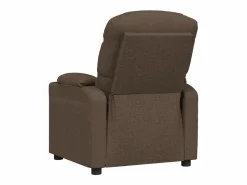 Sillón de relax | Silla | Sillón reclinable de tela marrón SHL8690 Marru00f3n New