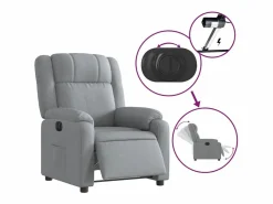 Sillón de relax | Silla | Sillón reclinable eléctrico tela claro SHL4075^ Best