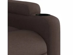 Sillón de relax | Silla | Sillón reclinable de tela marrón oscuro SHL2487^
