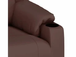 Sillón de relax | Silla | Sillón reclinable eléctrico de cuero sintético marrón SHL7037 Marru00f3n Sale