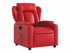 Sillón de relax | Silla | Sillón reclinable eléctrico de cuero sintético SHL2589 Rojo Best